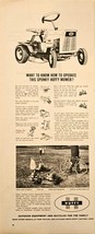 Huffy Sponky mower bike how to operate it-1964 Vintage Print Ad - $147.40 MXN
