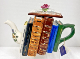 Tony Carter England Limited Edition Ornate Rose Books Poetry Lovers Teap... - $193.05