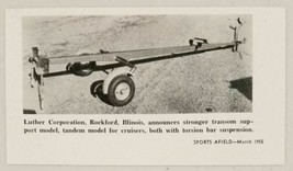 1955 Print Ad Magazine Photo Luther Corporation Boat Trailers Rockford,IL - $8.98