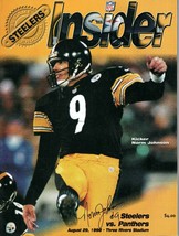 Aug 29 1998 Carolina @ Pittsburgh Steelers Program Hines Ward Alan Faneca Rookie - £15.73 GBP
