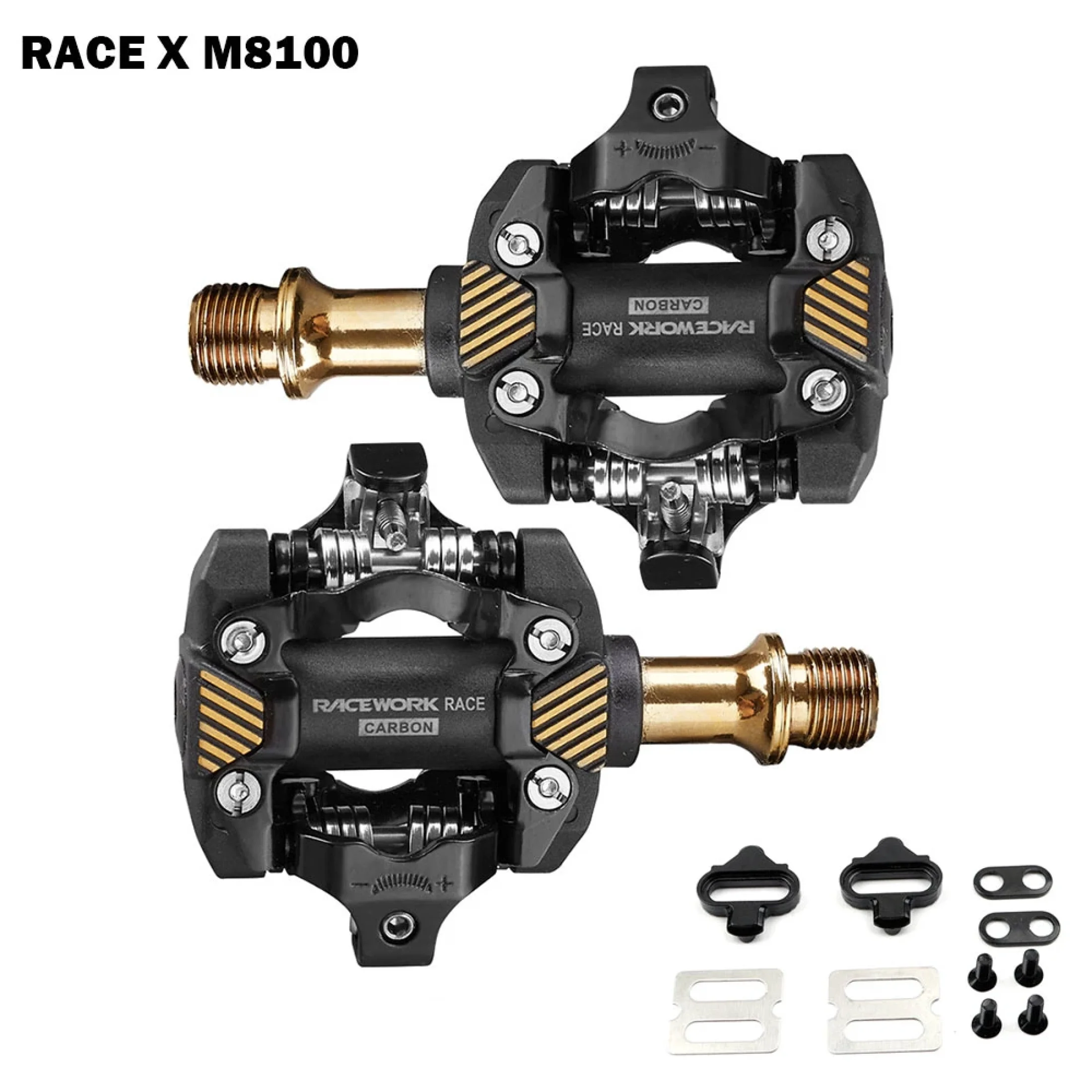 Racework X-M8100 Bike Pedals Ultralight Self-Loc Spd Du Ing Mtb Bicycle Die Ca - $133.99