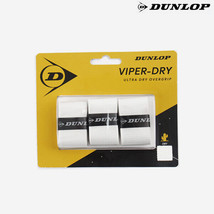 Dunlop Viper-Dry Ultra Dry Overgrip Tennis Badminton Racquet Grip 3pcs NWT - $19.71