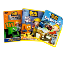 Bob the Builder 3 Dvds Tool Power Yes We Can Roleys Favorite Adventures - £23.97 GBP