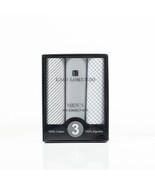 Umo Lorenzo Men&#39;s Handkerchiefs 3 Pack Boxed Set Gray Colors 100% Cotton... - $22.55 CAD