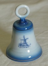 Royal Mosa Porcelain Bell Blue Windmill Netherlands - $12.86