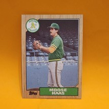 1987 Topps #413 Moose Haas Oakland Athletics Baseball Card - $1.29