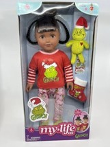 My Life As Grinch 18” Cindy Lou Who Doll Plush Christmas Stocking  Dark Brunette - £59.45 GBP