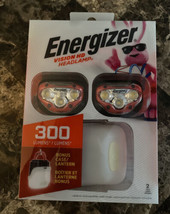 New Energizer Vision Hd Headlamp LP09071 300 Lumens Red IPX4 2 Pk W/Bonus Lanten - £18.98 GBP