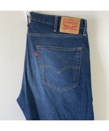 Levis - 502 Jeans Mens 38x30 Reg Taper Stretch Dark Blue Zip Fly Denim P... - $36.87 CAD