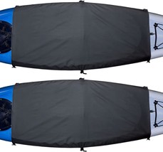 Explore Land Universal Kayak Cockpit Drape Waterproof Seal Cockpit Cover, Black - £31.40 GBP