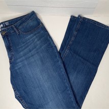 Lee Boot Cut Dark Wash Blue Denim Jeans Regular Fit Med Rise Womens 16 Medium - £27.37 GBP