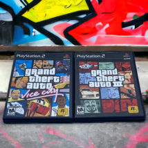 Grand Theft Auto: Vice City + III Black La PS2 Playstation 2 Complete Manual Map - $18.95