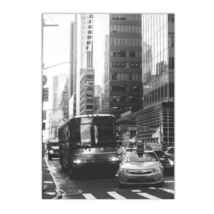 Art Canvas  print NYC Bus  Black and white poster - £14.38 GBP