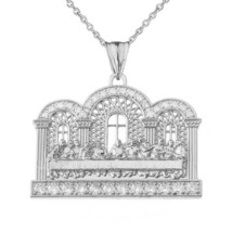 925 Sterling Silver The Last Supper Pendant Necklace - £51.80 GBP+