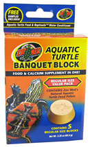 Zoo Med Aquatic Turtle Banquet Block Food and Calcium Supplement Treat R... - £31.50 GBP