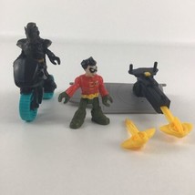 Imaginext Batcave DC Super Friends Motorcycle Batman Robin Figures Floor... - $24.70