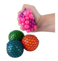 2&quot; Neon Mesh sensory ball fidget toys autism occupational therapy stress... - £11.93 GBP