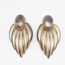 Silver Plate Metal Clip On Earrings Jewelry - £27.82 GBP