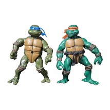 2 Playmates 2002 TMNT Leonardo &amp; Michelangelo Action Figures Ninja Turtles Lot - £6.65 GBP