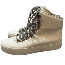 Frye Lena hiker Leather Sneaker Size 6 in Cream/Light Beige - $904.61 MXN