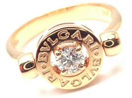 Authenticity Guarantee 
Authentic! BULGARI BVLGARI 18k Rose Gold Diamond Flip... - £2,476.00 GBP