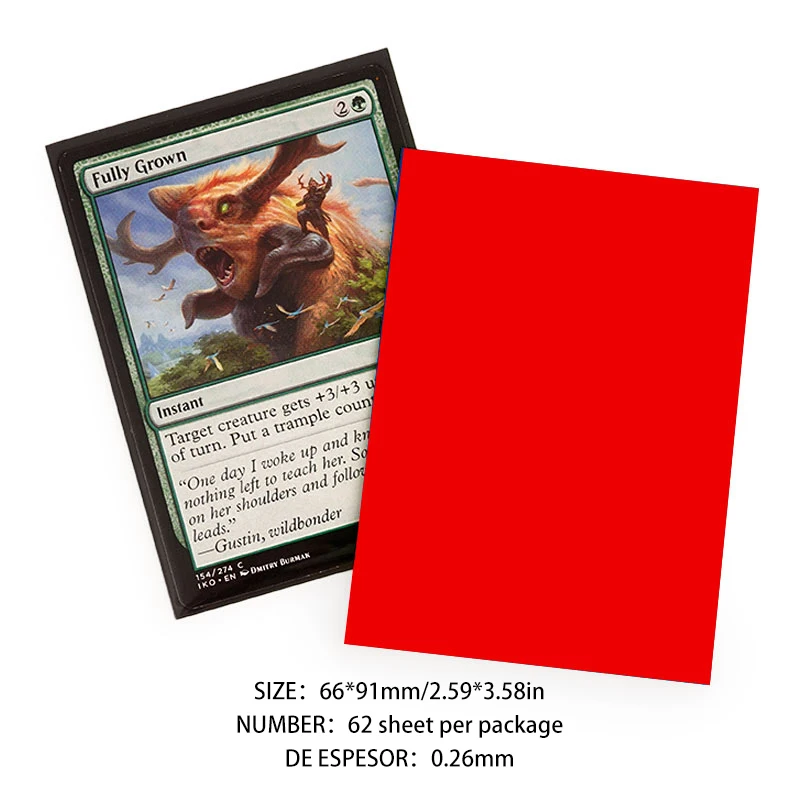 red 62pcs Fan Favorite! MTG 6x91mm Double Card - $10.87