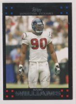 Mario Williams Texans Defensive End 2007 Topps Card # 256 Nr/Mint - £1.55 GBP