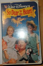 Walt Disney&#39;s So Dear To My Heart VHS Movie 296 Burl Ives VG+ U.S. Pressing Clam - £11.80 GBP