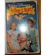Walt Disney&#39;s So Dear To My Heart VHS Movie 296 Burl Ives VG+ U.S. Press... - $20.19 CAD