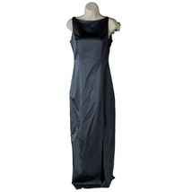 Cachet Women&#39;s Maxi Formal Dress Size 4 Black Sheer Back Embroidered Sle... - $84.15