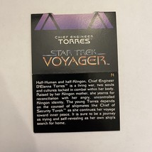 1995 Skybox Star Trek Voyager INSERT/Chase POP-UP Card P4 Chief Engineer Torres - £5.03 GBP