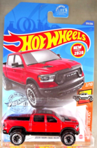 2020 Hot Wheels #225 HW Hot Trucks 2/10 2020 RAM 1500 REBEL Red w/Chrome Beadloc - £7.82 GBP
