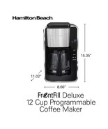 Hamilton Beach Front Fill Deluxe Programmable Coffee Maker 12 Cup - $95.06 CAD