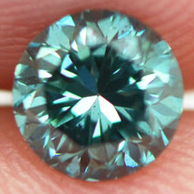 Blue Diamond Round Shaped Fancy Color VS2 Certified Enhanced Loose 0.47 Carat - £336.96 GBP