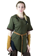 Beautiful Medieval Celtic Viking Women hood Tunic renaissance shirt SCA Larp gif - £67.55 GBP+