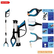 Reacher Grabber Tool 36 Inch Lightweight Foldable Mobility Aid with 360°... - $20.74
