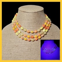 Vintage Western Germany 3 Strand Lucite Acrylic Graduated Beaded Necklac... - $51.45