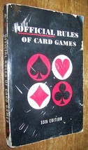 1968 Official Rules Of Card Games 55th Edition Paperback Poker Bridge Ca... - $5.93