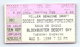 Doobie Brothers Foreigner Concert Ticket Stub August 9 1994 Phoenix Arizona - $24.74