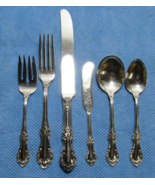 International Sterling Silver WILD ROSE 6 Piece Place Setting 232g - $212.85