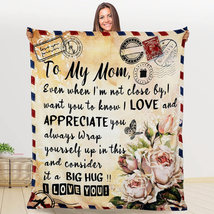 Birthday Gifts for Mom from Daughter Son, Mom Blanket Gift Personalized ... - £32.88 GBP