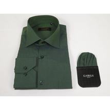 Men's Shirt Hankie CASILA Turkey Cotton Blend Long Sleeves 501770-23 Olive Green image 4