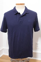 Paul Costelloe L Navy Blue Mercerized Pima Cotton Short Sleeve Polo Shirt - £17.83 GBP