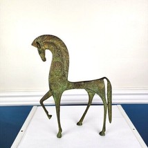 Vintage MCM Bronze With Patina Trojan Horse Frederick Weinburg Style - £47.47 GBP