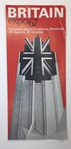 BRITAIN British Pavilion Brochure EXPO 67 MONTREAL Exhibits 1967 World&#39;s... - £9.43 GBP