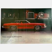 1973 Pontiac Grand Prix Coupe Front Grill Vintage Print Ad 16x11 Wall Art Poster - £8.47 GBP