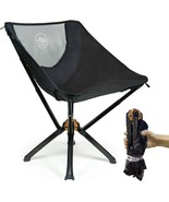 Cliq Portable Camping Chair - Collapses To Size Of Water Bottle -, Black - $142.99