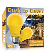 Gonhom Dusk to Dawn Bug Light Bulb Outdoor 10W Amber E26 Base 2 Pack - $202.71 MXN Gonhom Dusk to Dawn Bug Light Bulb Outdoor 10W Amber E26 Base 2 Pack - $202.71 MXN