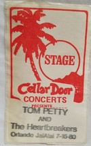 TOM PETTY - VINTAGE ORIGINAL 7 / 16 / 1980 CLOTH CONCERT TOUR BACKSTAGE ... - $20.00