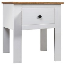 vidaXL White Solid Pine Bedside Cabinet (24x16x18 inches, 2 Drawer) - $2,272.02 MXN